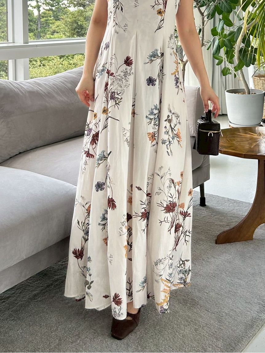 FRAY I.D「【00サイズ】ボタニカルプリントキャミソールワンピース／ウォッシャブル」|ワンピース|