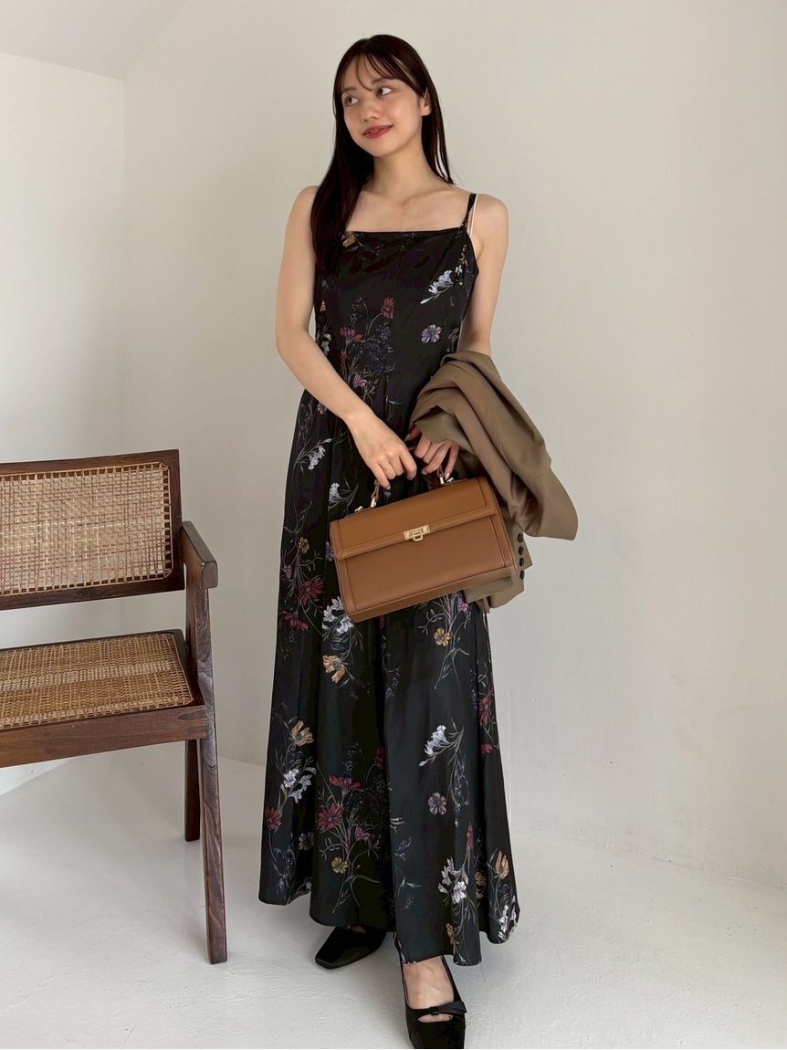 FRAY I.D「【00サイズ】ボタニカルプリントキャミソールワンピース／ウォッシャブル」|ワンピース|