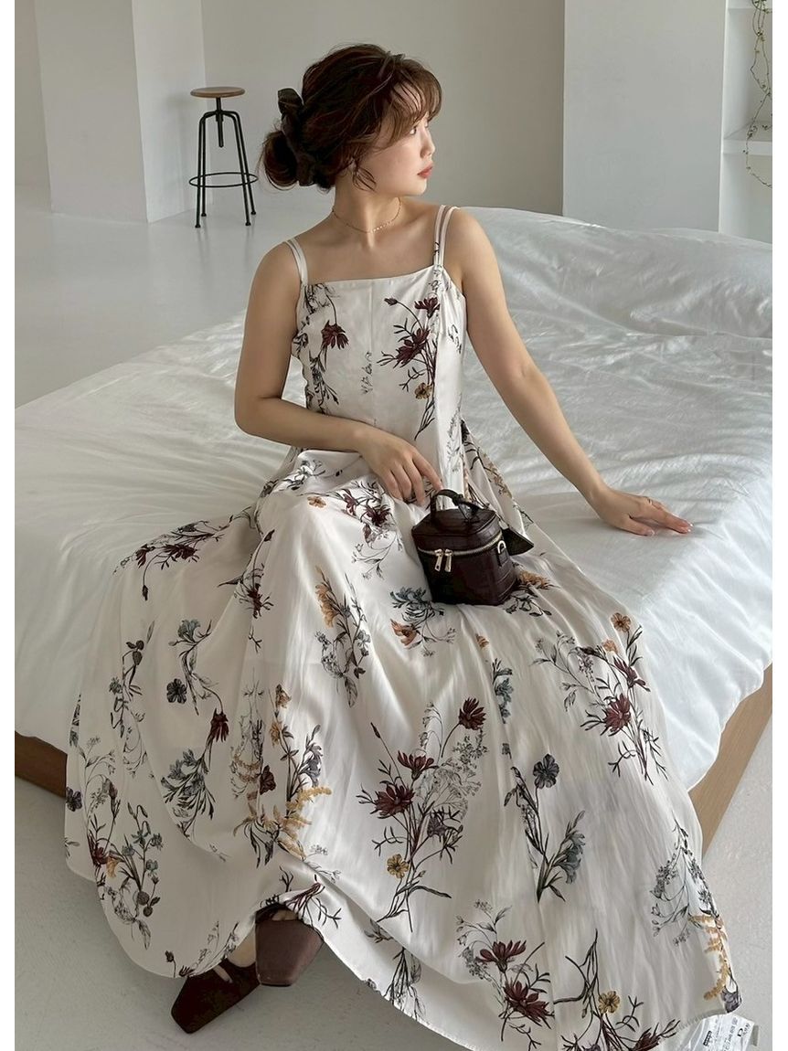 FRAY I.D「【00サイズ】ボタニカルプリントキャミソールワンピース／ウォッシャブル」|ワンピース|