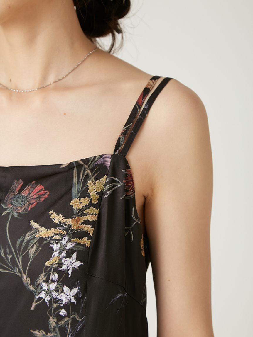 FRAY I.D「【00サイズ】ボタニカルプリントキャミソールワンピース／ウォッシャブル」|ワンピース|