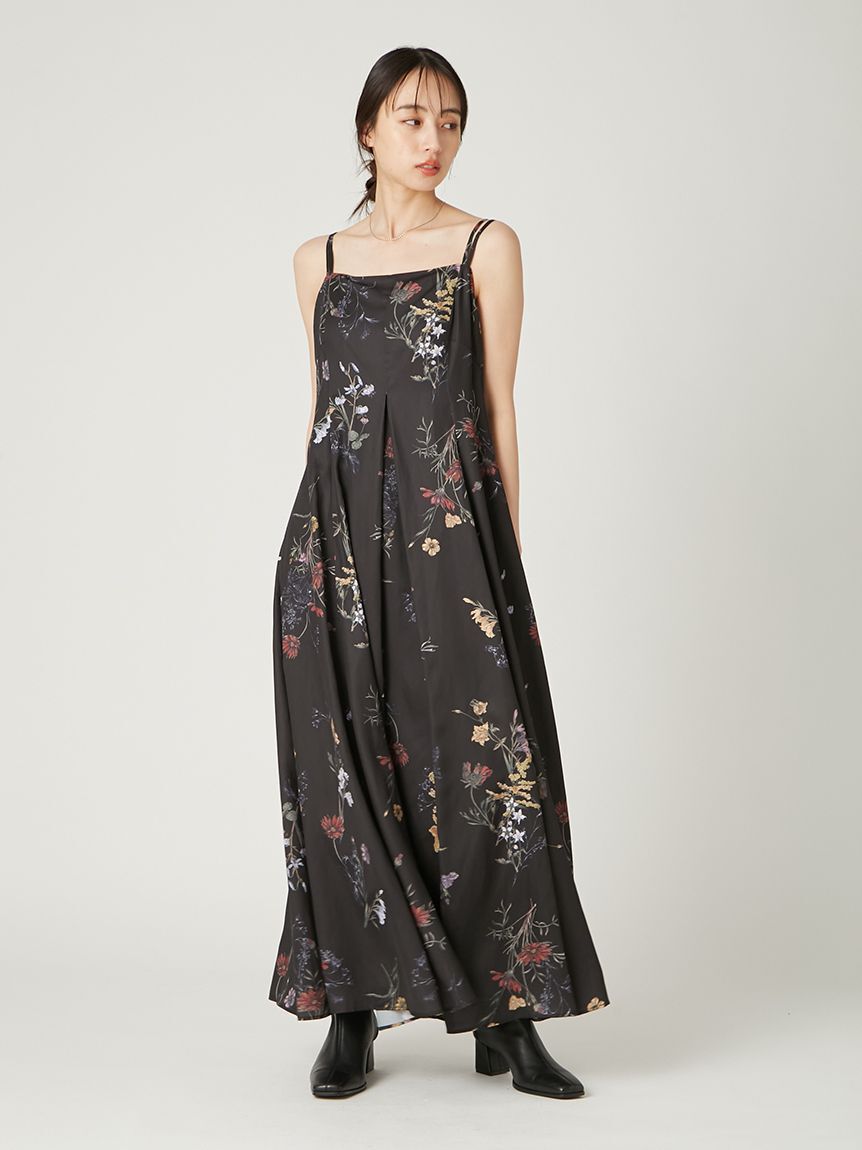 FRAY I.D「【00サイズ】ボタニカルプリントキャミソールワンピース／ウォッシャブル」|ワンピース|