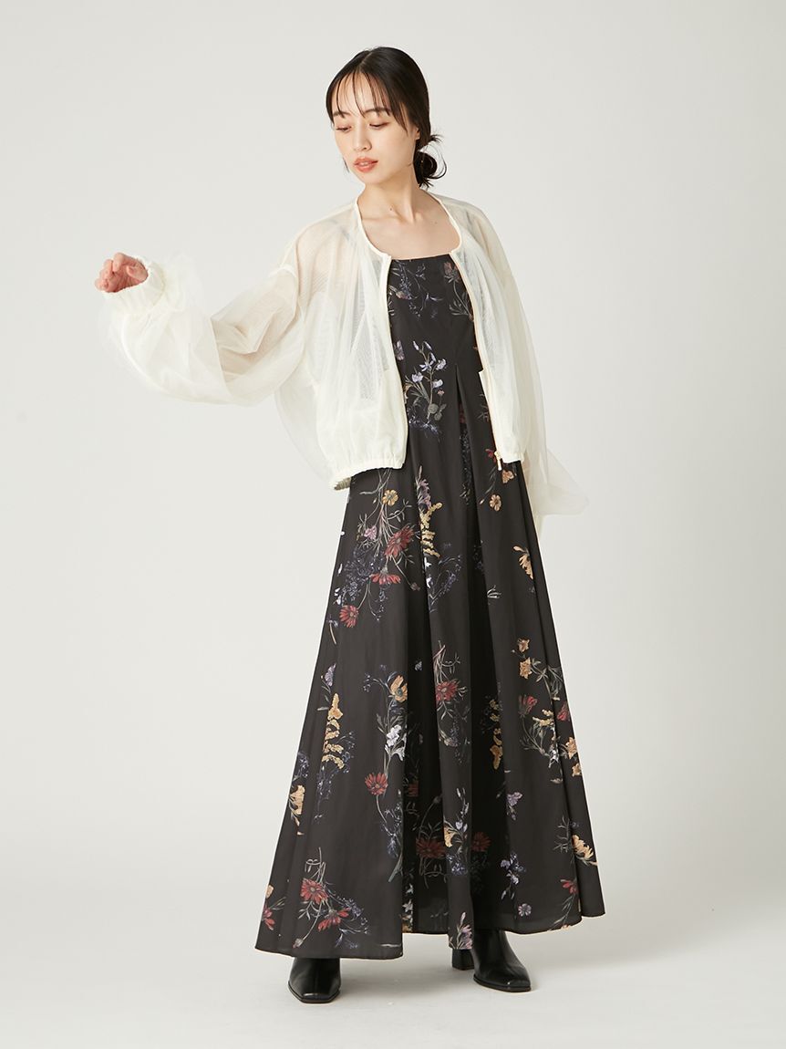 FRAY I.D「【00サイズ】ボタニカルプリントキャミソールワンピース／ウォッシャブル」|ワンピース|