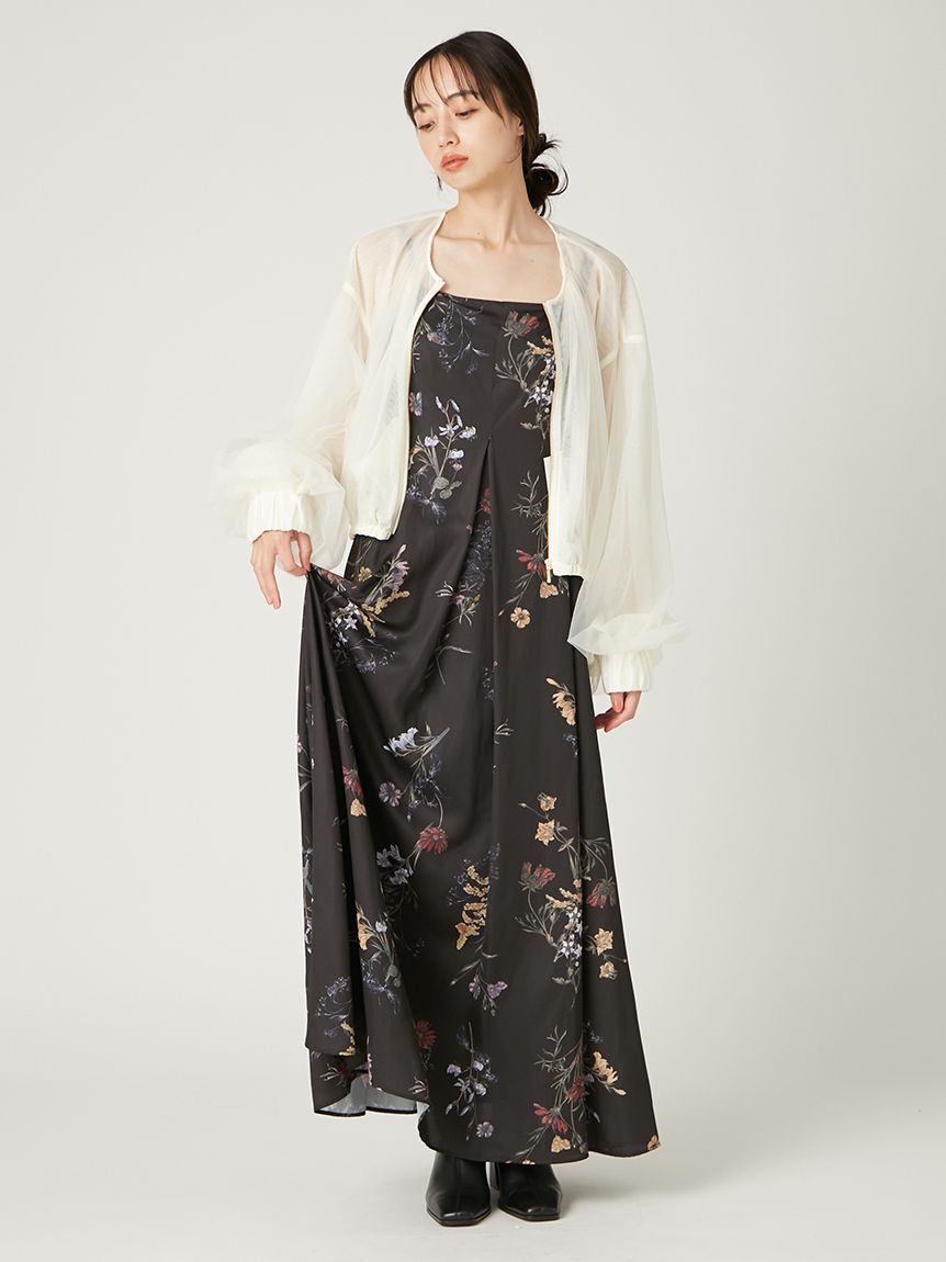 FRAY I.D「【00サイズ】ボタニカルプリントキャミソールワンピース／ウォッシャブル」|ワンピース|