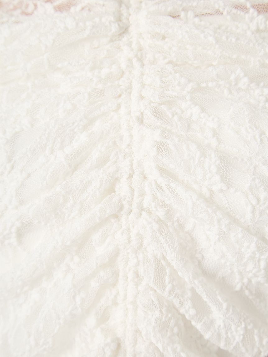 FRAY I.D「ドロストギャザーレーストップス」|Tシャツ・カットソー|