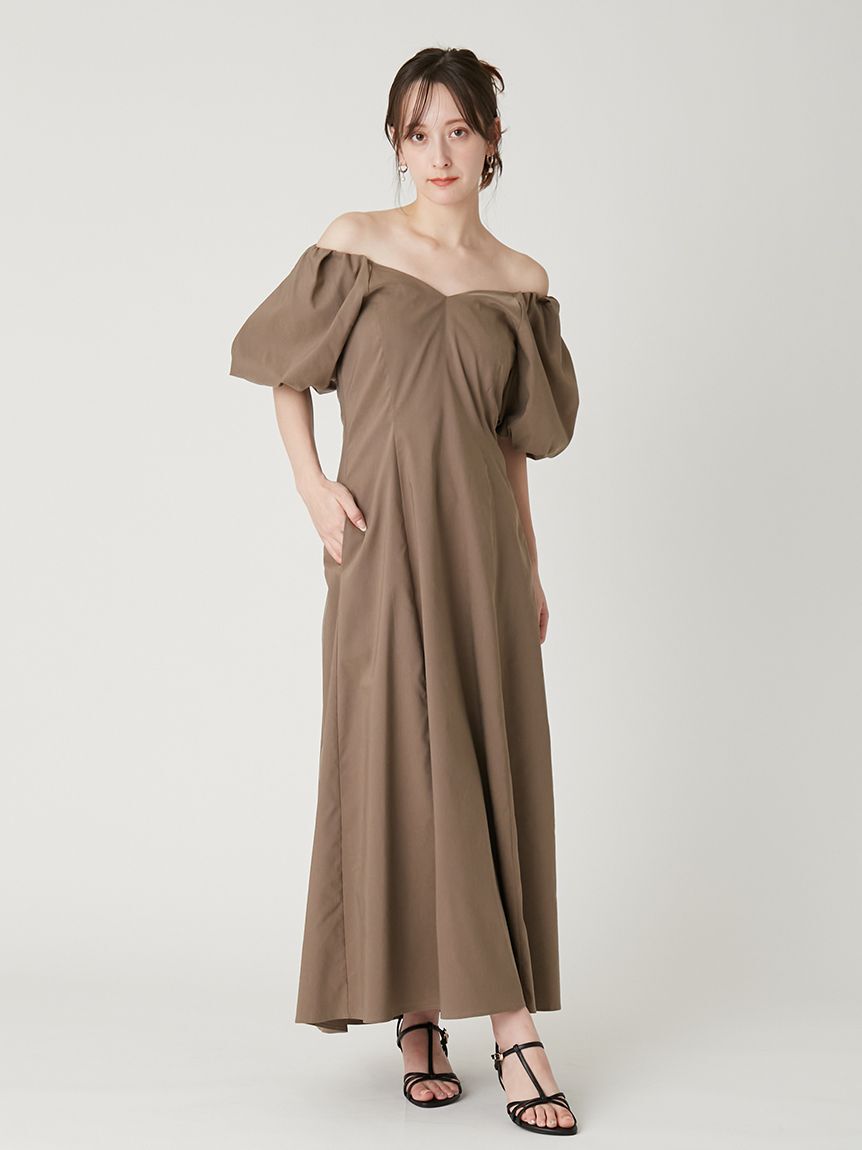 FRAY I.D「【00サイズあり】ボリュームパフスリーブワンピース」|ワンピース|