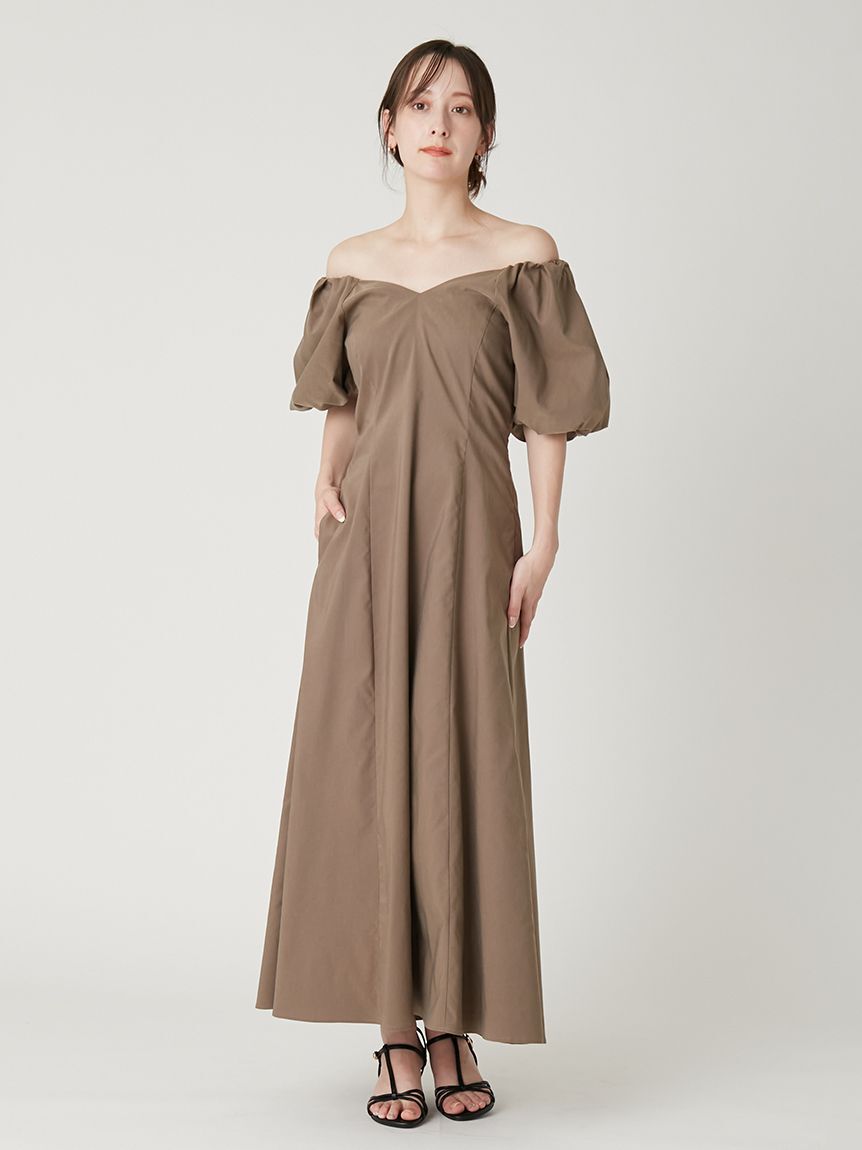 FRAY I.D「【00サイズあり】ボリュームパフスリーブワンピース」|ワンピース|