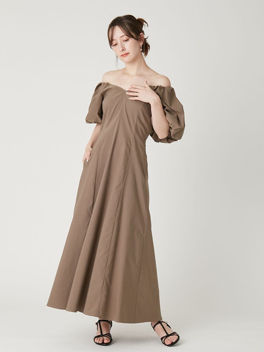 FRAY I.D「【00サイズあり】ボリュームパフスリーブワンピース」|ワンピース|