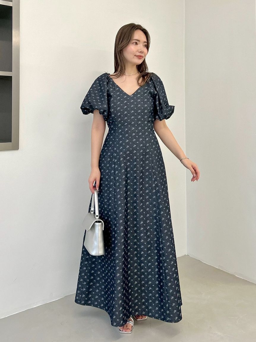 FRAY I.D「【00サイズあり】ボリュームパフスリーブワンピース」|ワンピース|