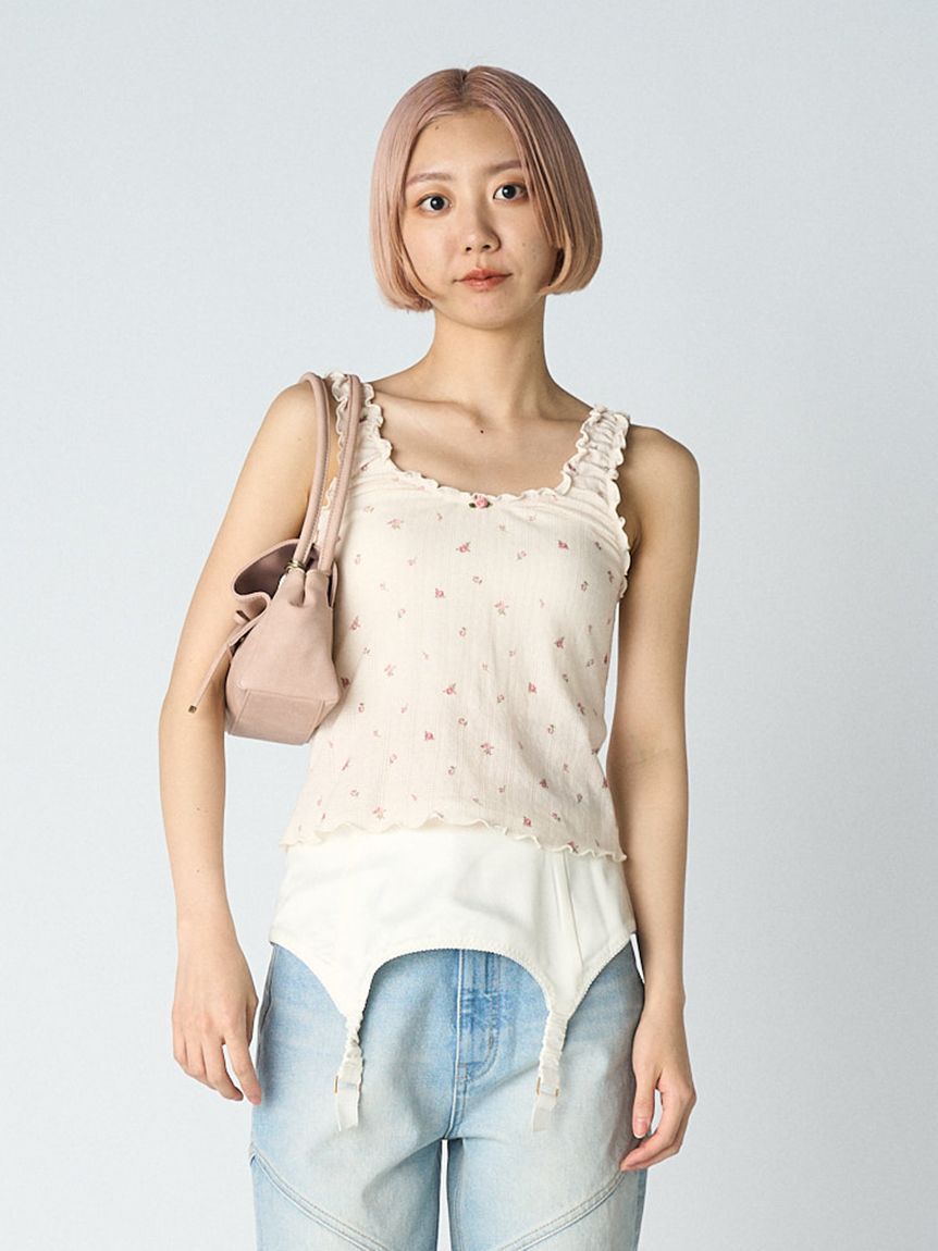 LILY BROWN Lingerie「【LILY BROWN Lingerie】コットンフリルタンク」|タンクトップ|FLOWER