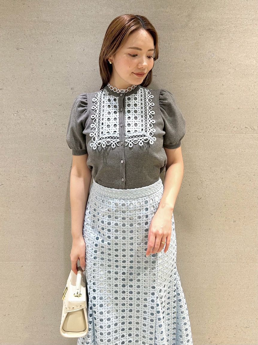 CELFORD「ビブヨークレースカーディガン」|カーディガン|