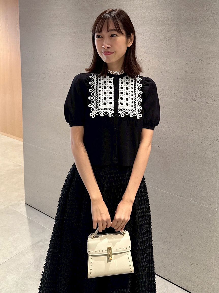 CELFORD「ビブヨークレースカーディガン」|カーディガン|