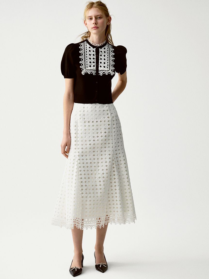 CELFORD「ビブヨークレースカーディガン」|カーディガン|