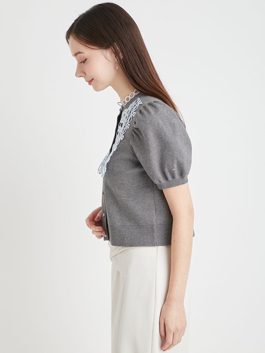 CELFORD「ビブヨークレースカーディガン」|カーディガン|