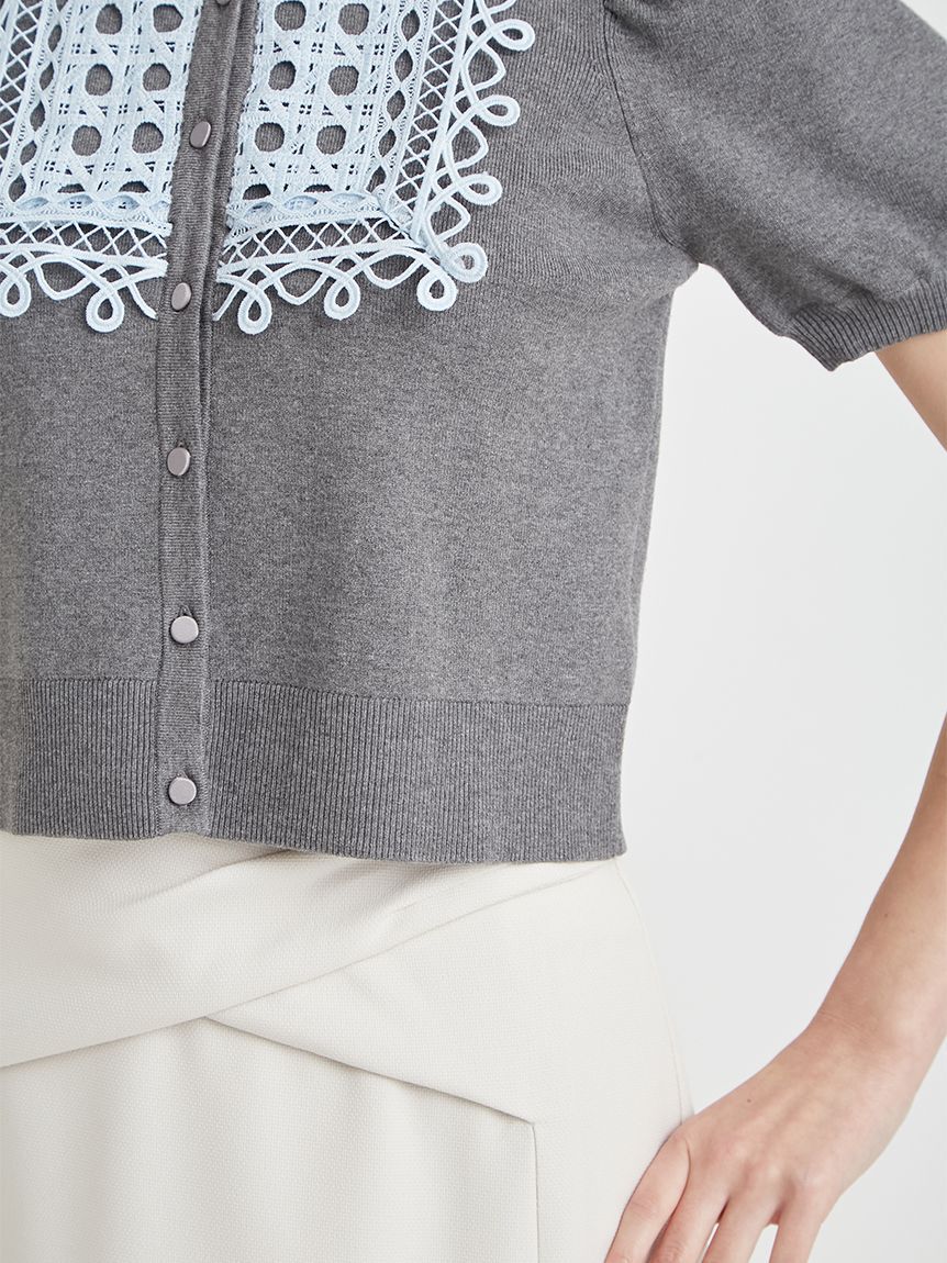 CELFORD「ビブヨークレースカーディガン」|カーディガン|