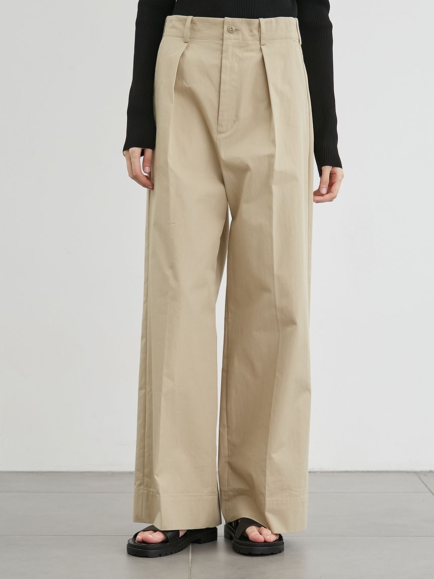 styling/「【セットアップ対応】バックラップワイドパンツ」|チノ|