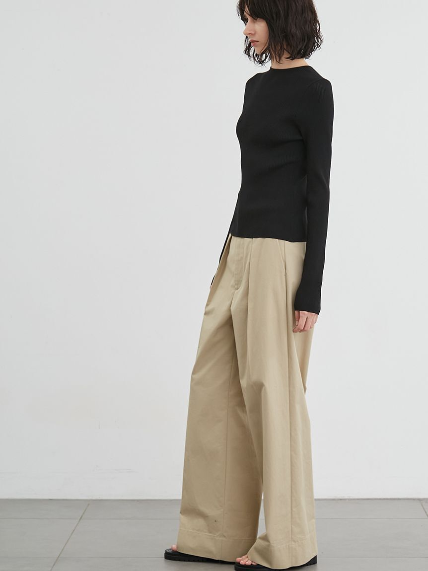 styling/「【セットアップ対応】バックラップワイドパンツ」|チノ|