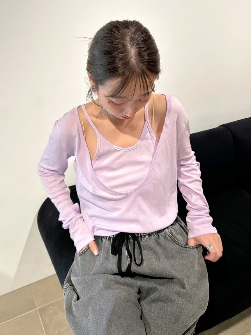 styling/「【MILLER&times;styling/】レイヤード2WAYトップ」|Tシャツ・カットソー|