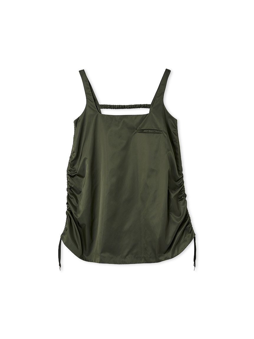 styling/「【セットアップ対応】ナイロンフレアロングトップス」|Tシャツ・カットソー|