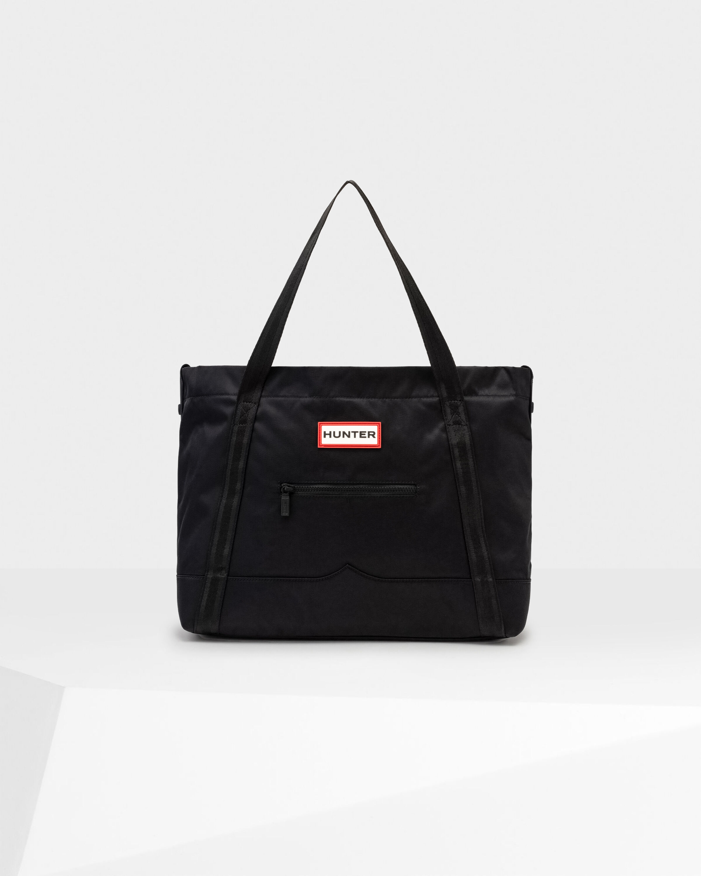 HUNTER「ナイロントップクリップ トート ラージ」|トートバッグ|BLK