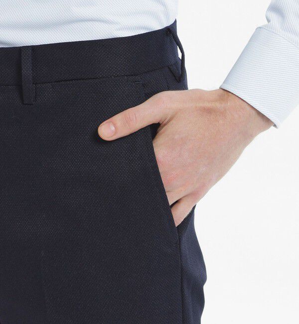 MACKINTOSH PHILOSOPHY「【24年秋冬モデル】トロッター トラウザーズ #000（ナンバーゼロ）バーズアイストレッチ　リサイクル」|スラックス|