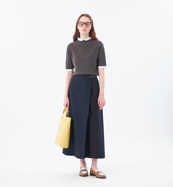 MACKINTOSH PHILOSOPHY「【2025年秋冬モデル】Cleric Collar Knit ハーフスリーブ」|ニット・セーター|