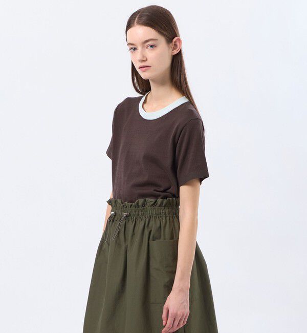 MACKINTOSH PHILOSOPHY「バイカラーファインコットンニット」|ニット・セーター|ブラウン