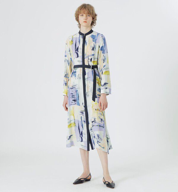  「ニュアンスプリントワンピース」|ワンピース|