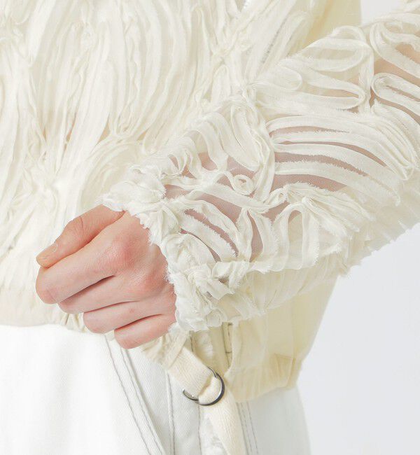  「エンブロイダリーチュールブルゾン」|ブルゾン・スタジャン|