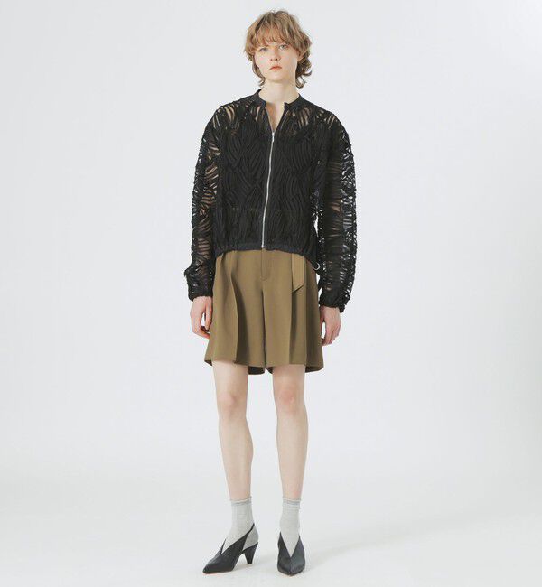  「エンブロイダリーチュールブルゾン」|ブルゾン・スタジャン|