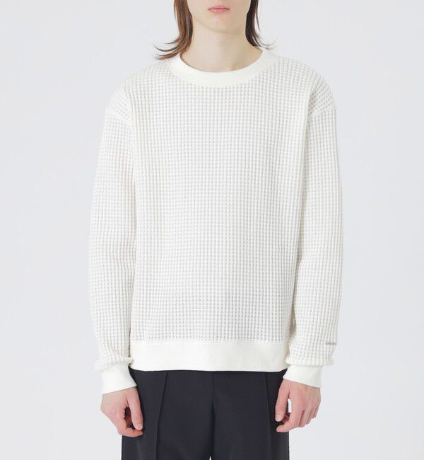  「ツートーンワッフルプルオーバー」|Tシャツ・カットソー|