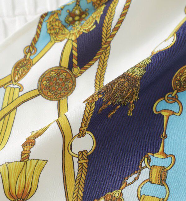  「スカーフコンビカットアウトニット」|Tシャツ・カットソー|