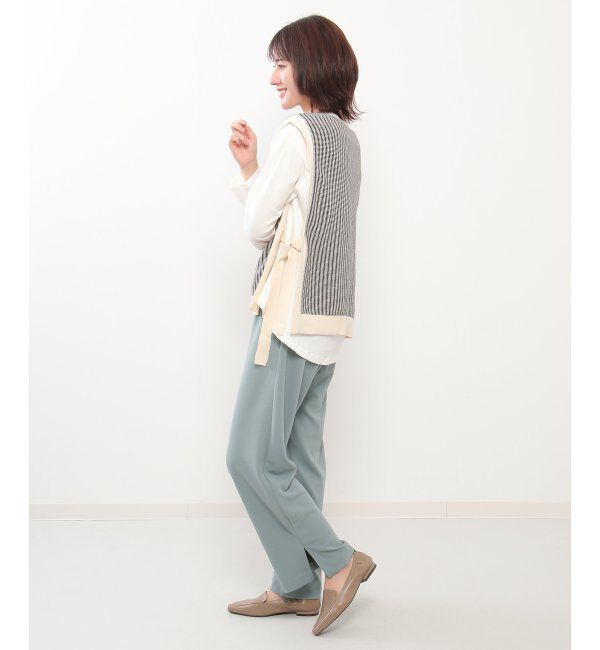 ikka「サイドリボンニットベスト」|ニット・セーター|