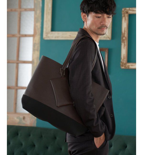 ikka「バイカラーシュリンクトートバッグ」|その他|