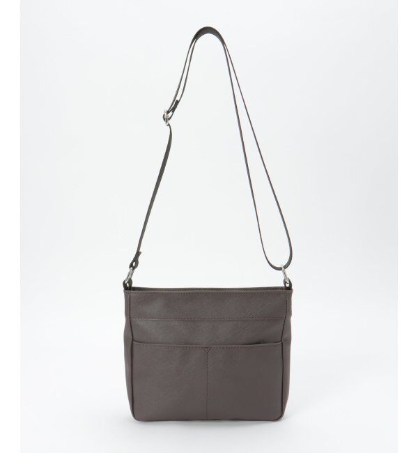 ikka「レザータッチサフィアーノショルダー」|その他|ダークブラウン