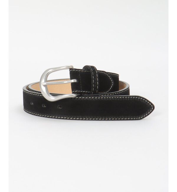 ikka「カラーステッチスウェードベルト」|ダウンベスト・ベスト|ブラック