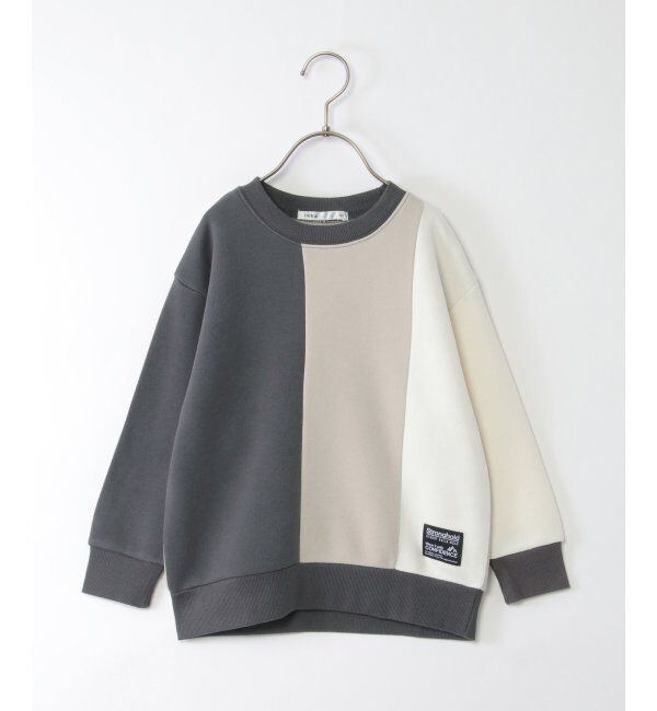 ikka kids「裏起毛縦切り替えトレーナー（120~160cm）」|Tシャツ・カットソー|