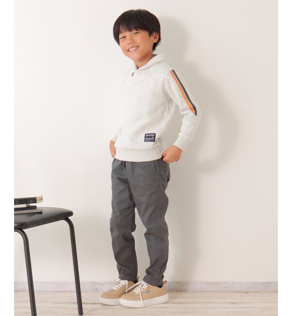 ikka kids「裏起毛袖ラインショールトレーナー（120~160cm）」|Tシャツ・カットソー|