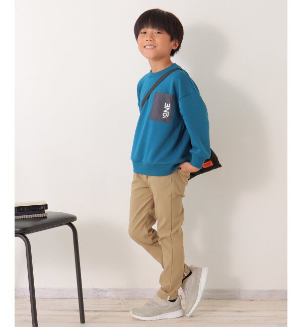 ikka kids「ダンボールプリントポケ付きトレーナー（120~160cm）」|Tシャツ・カットソー|