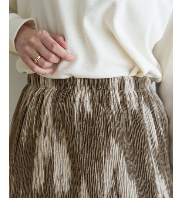 ikka「ベロアプリーツスカート」|スカート|