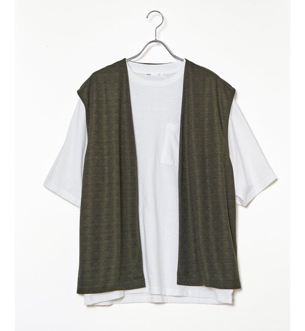 ikka「【2点セット】ジョーゼットジレインナーセット」|Tシャツ・カットソー|