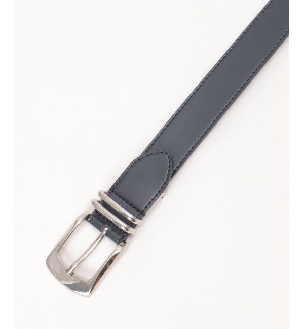 ikka「30mm ダブルカンレザーベルト」|ダウンベスト・ベスト|