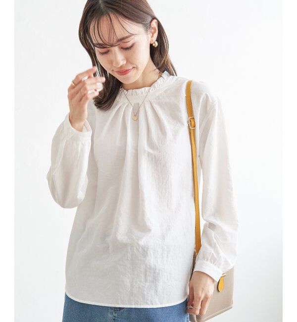 ikka「襟フリル2WAYブラウス」|シャツ・ブラウス|