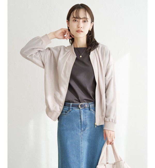 ikka「【雑誌InRed5月号掲載】シアーリブブルゾン」|ブルゾン・スタジャン|