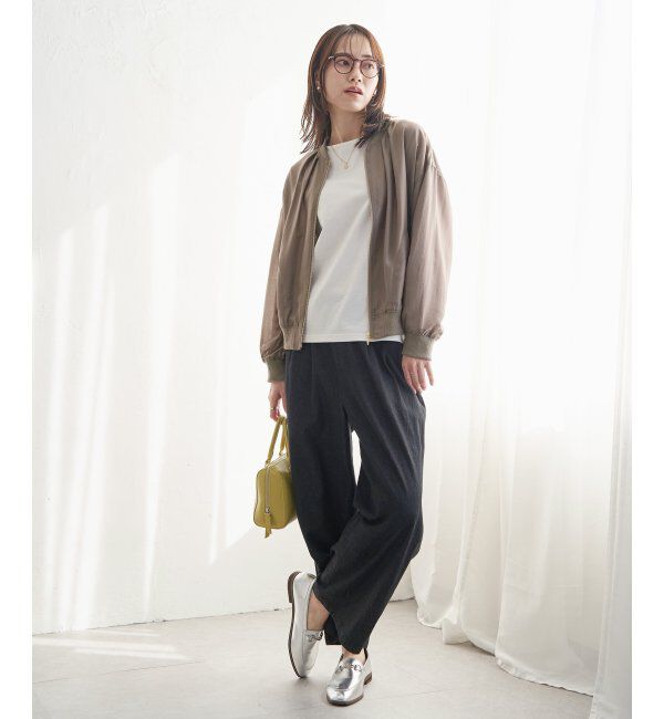 ikka「【雑誌InRed5月号掲載】シアーリブブルゾン」|ブルゾン・スタジャン|