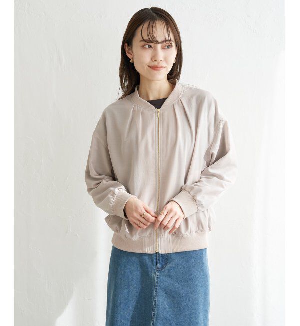 ikka「【雑誌InRed5月号掲載】シアーリブブルゾン」|ブルゾン・スタジャン|