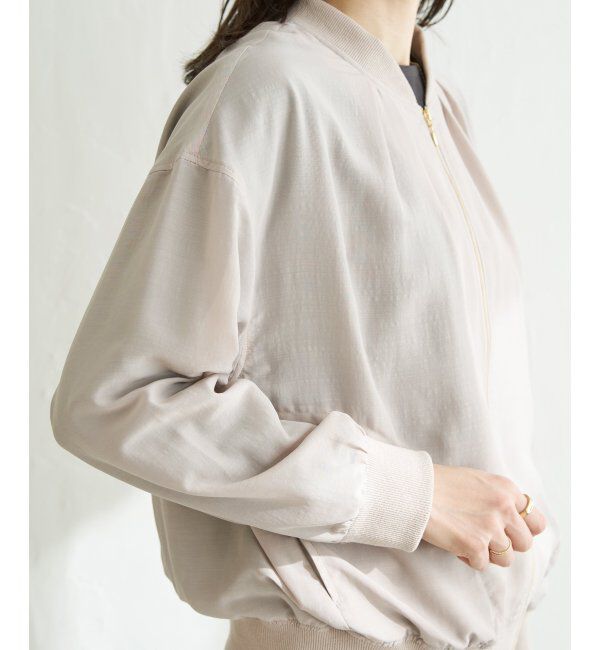 ikka「【雑誌InRed5月号掲載】シアーリブブルゾン」|ブルゾン・スタジャン|