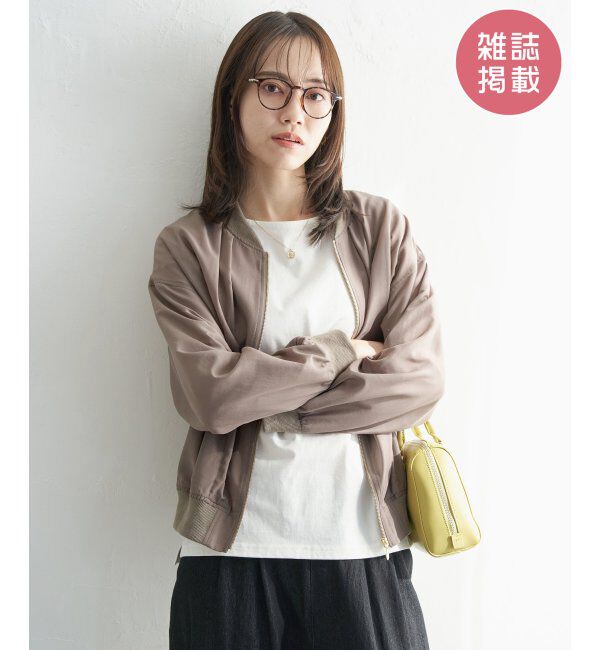 ikka「【雑誌InRed5月号掲載】シアーリブブルゾン」|ブルゾン・スタジャン|コーヒー