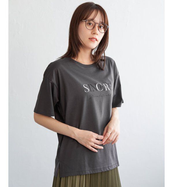 ikka「ロゴフォトプリントＴ」|Tシャツ・カットソー|