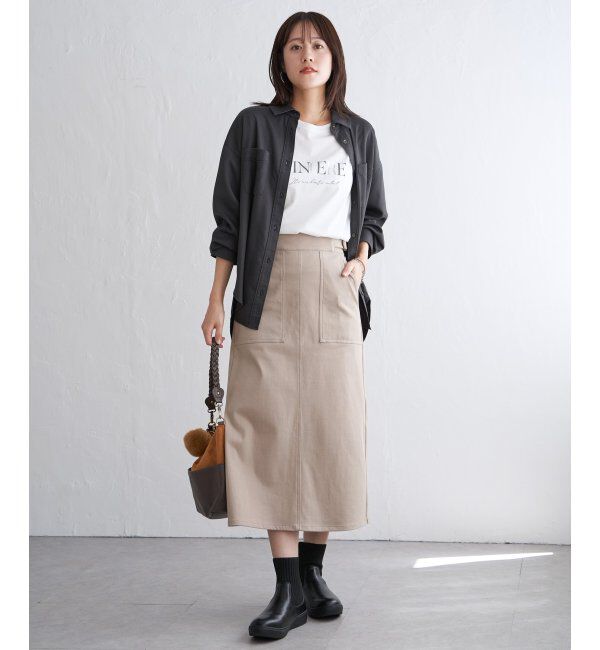 ikka「ロゴフォトプリントＴ」|Tシャツ・カットソー|