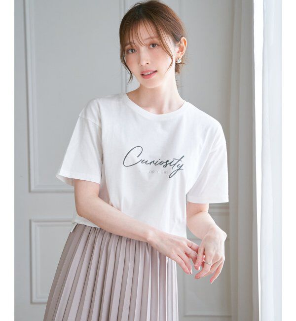 ikka「ロゴフォトプリントＴ」|Tシャツ・カットソー|